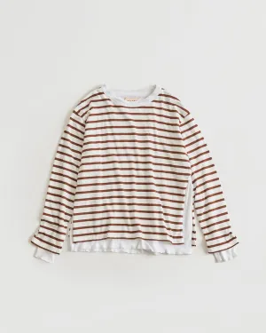 MEYAME BORDER DOUBLE LONG SLEEVE TEE