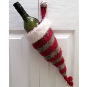 mini christmas stocking (knitting/felting pattern}