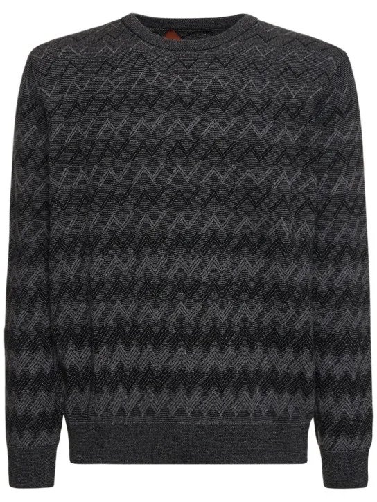 Missoni   Monogram cashmere knit sweater 