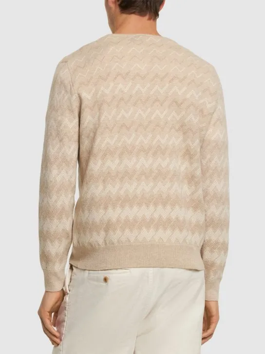 Missoni   Monogram cashmere knit sweater 