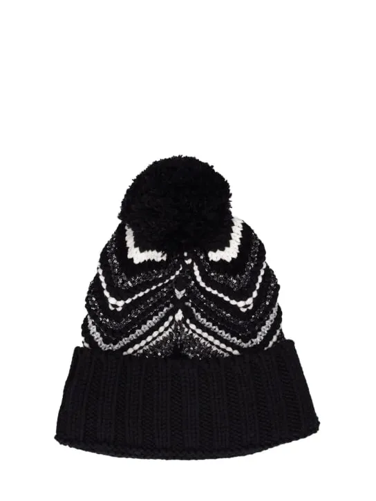 Missoni   Zig zag wool blend knit beanie 