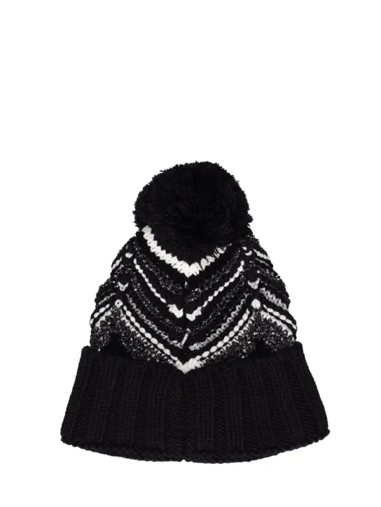 Missoni   Zig zag wool blend knit beanie 