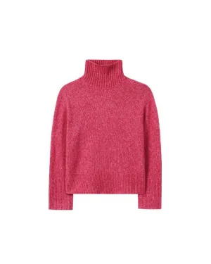 Mock Neck Chunky Knit Pullover