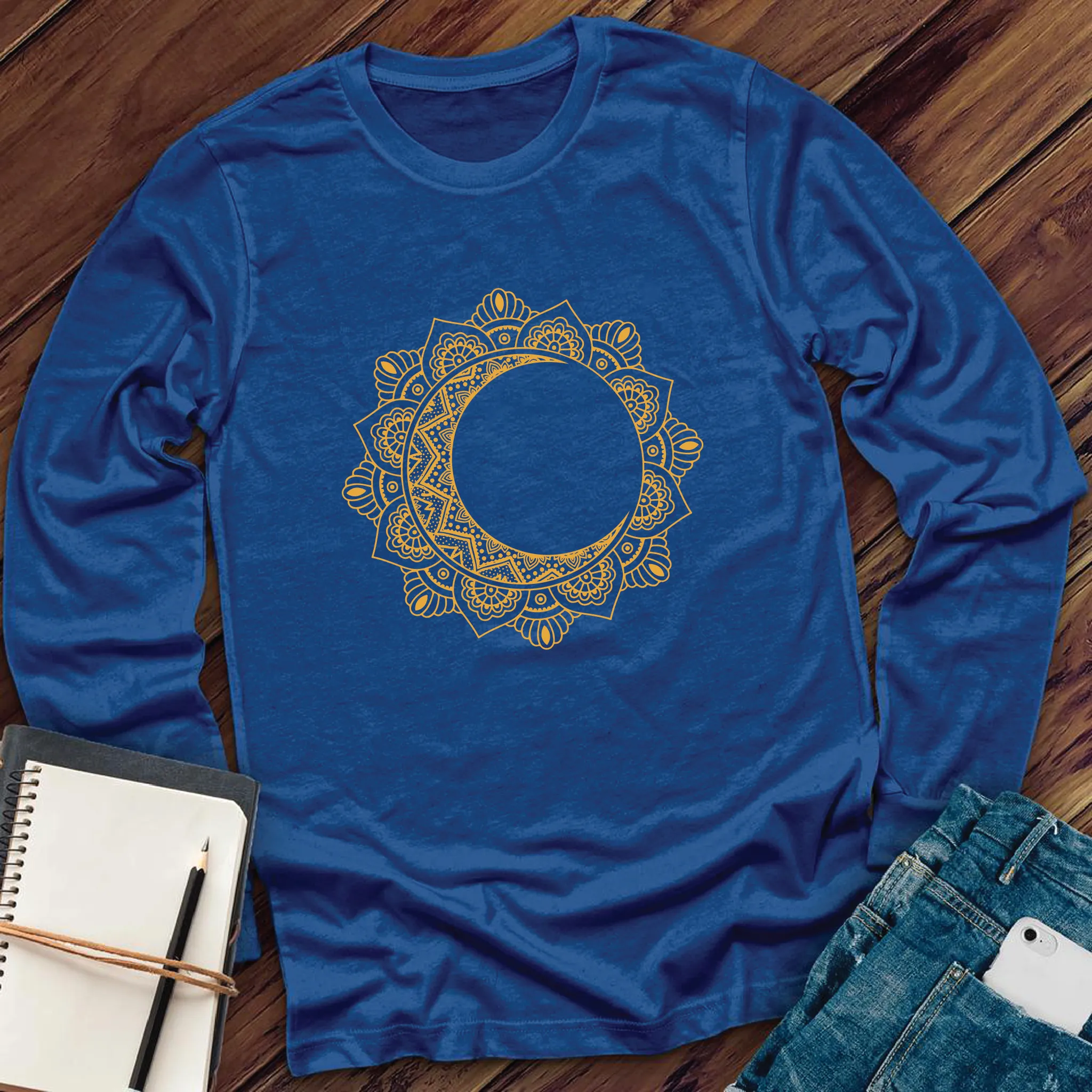 Moonflower Mandala Long Sleeve