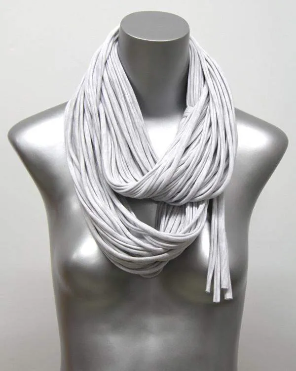 Necklush Chunky Scarf / Light Grey / Unisex