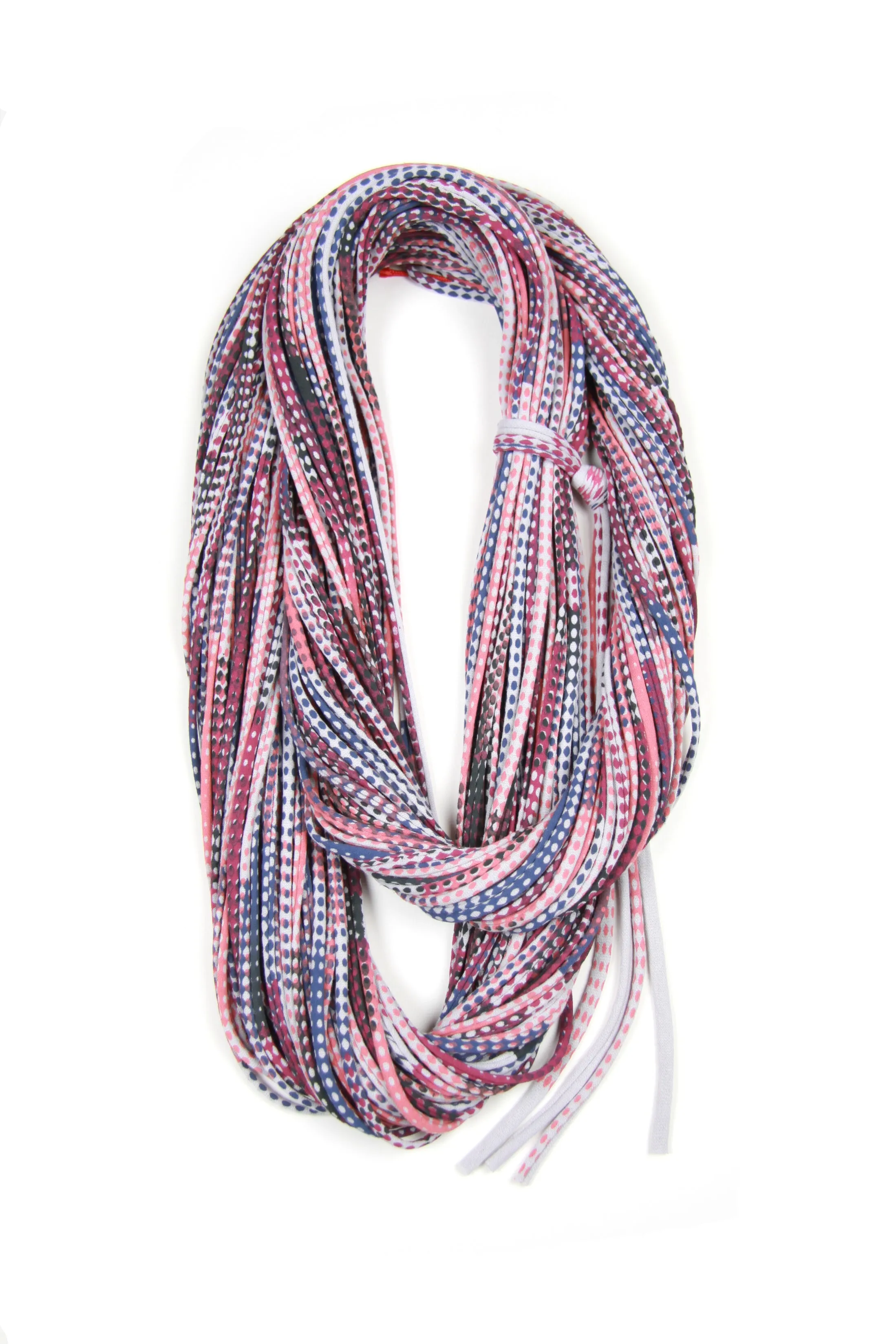 Necklush Chunky Scarf / Magenta Haze, Living Coral & Blueberry / Unisex