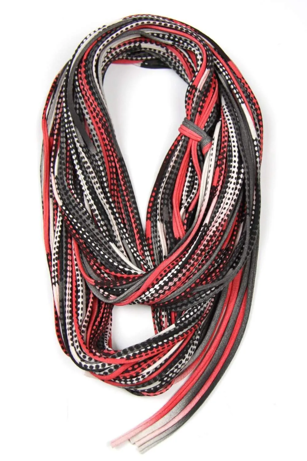 Necklush Chunky Scarf / Reds & Black / Unisex