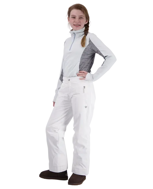 OBERMEYER KIDS BROOKE PANT - WHITE