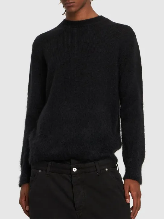 Off-White   Arrow mohair blend knit sweater 