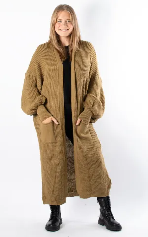 Ottie Oversized Cardigan | Camel