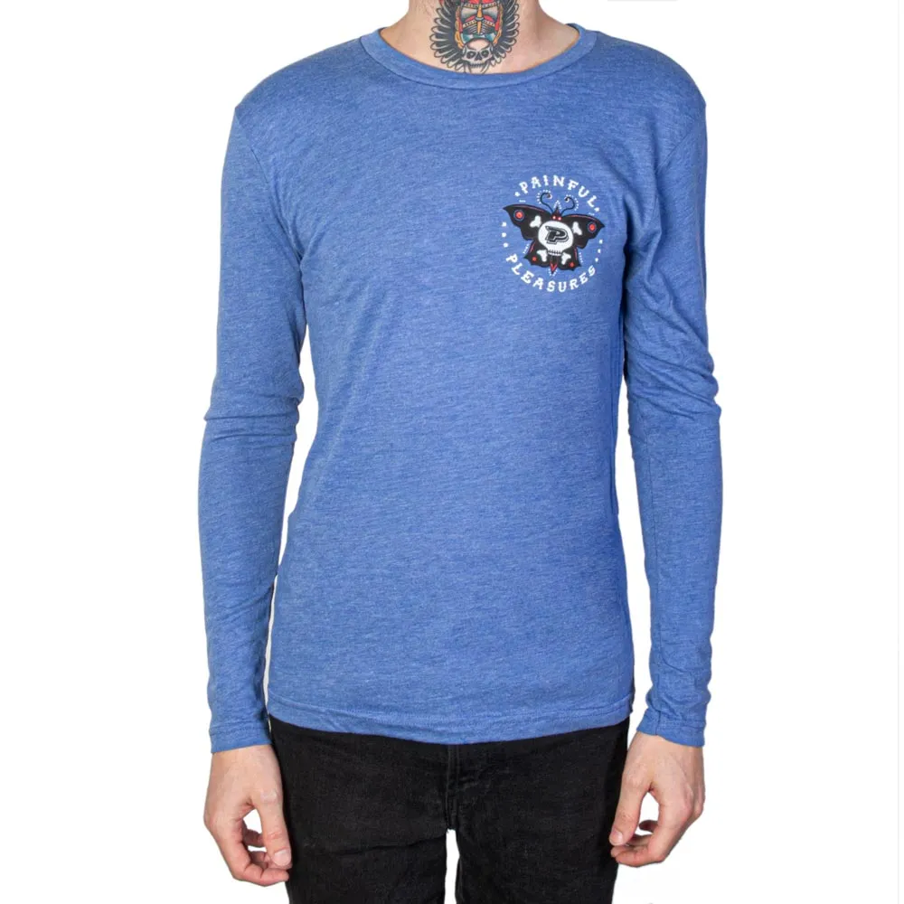 PainfulPleasures Body Transformation Royal Blue Triblend Long-Sleeve Tee