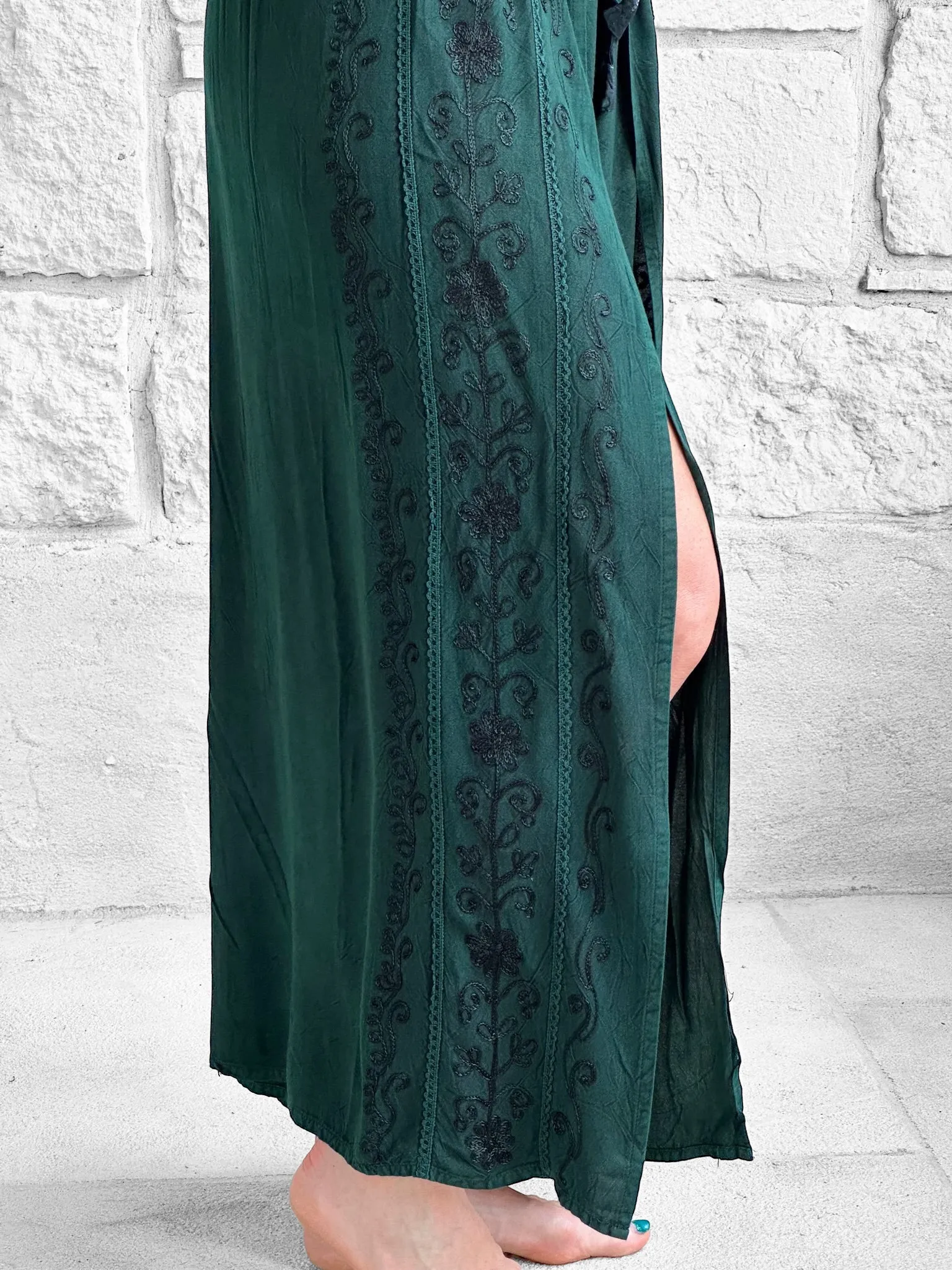 'Palazzo Pants' Indian Rayon - Green