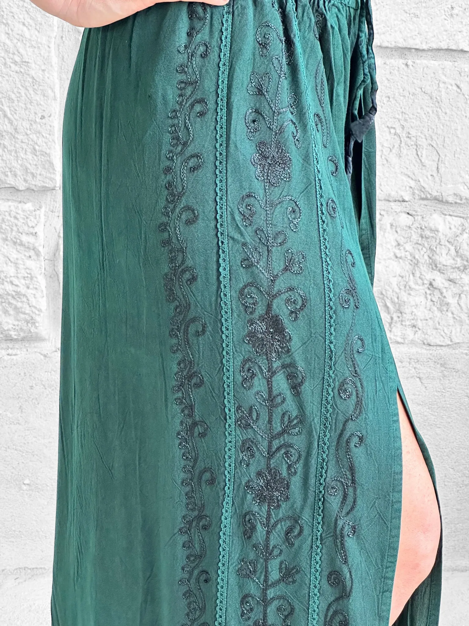 'Palazzo Pants' Indian Rayon - Green