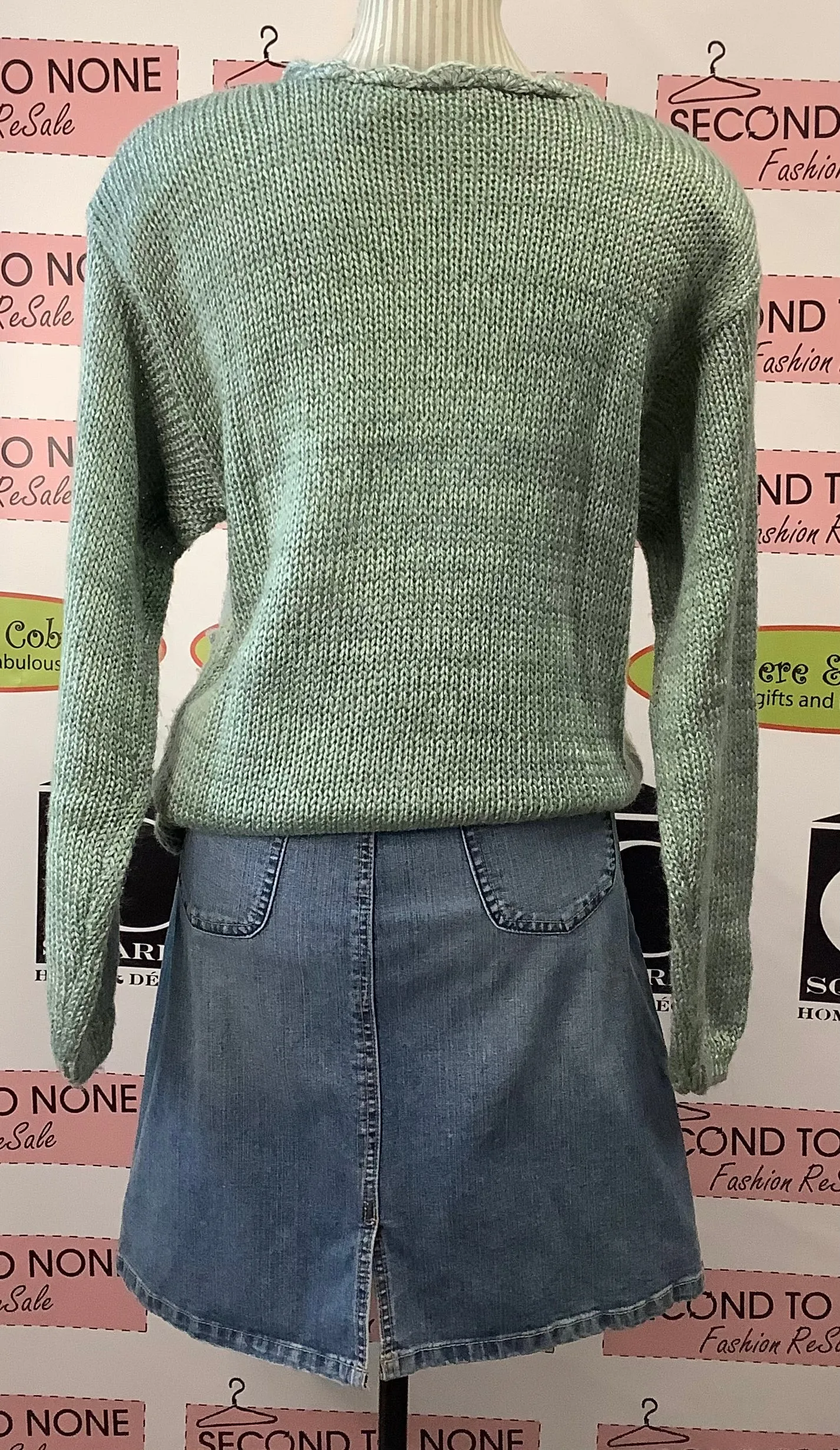 Pastel Chunky Knit Sweater (M)