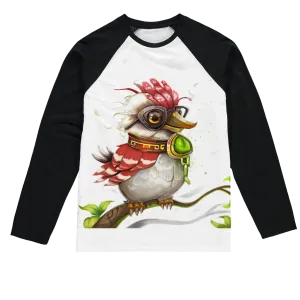 Pete the Sweet Little Bird Sublimation Baseball Long Sleeve T-Shirt