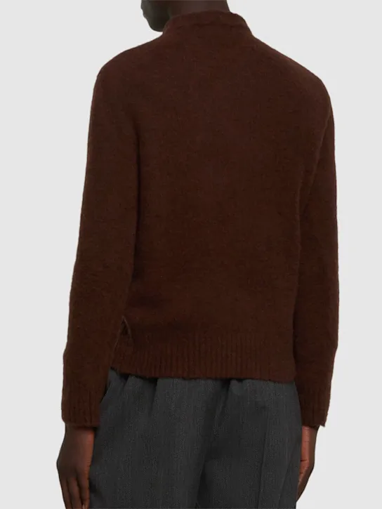 Piacenza Cashmere   Wool knit crewneck sweater 