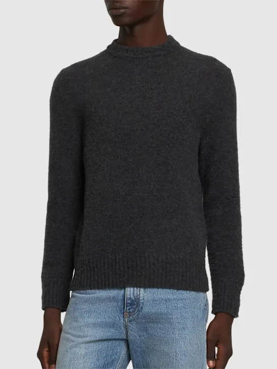 Piacenza Cashmere   Wool knit crewneck sweater 