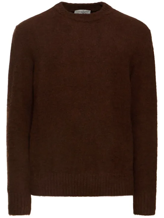 Piacenza Cashmere   Wool knit crewneck sweater 