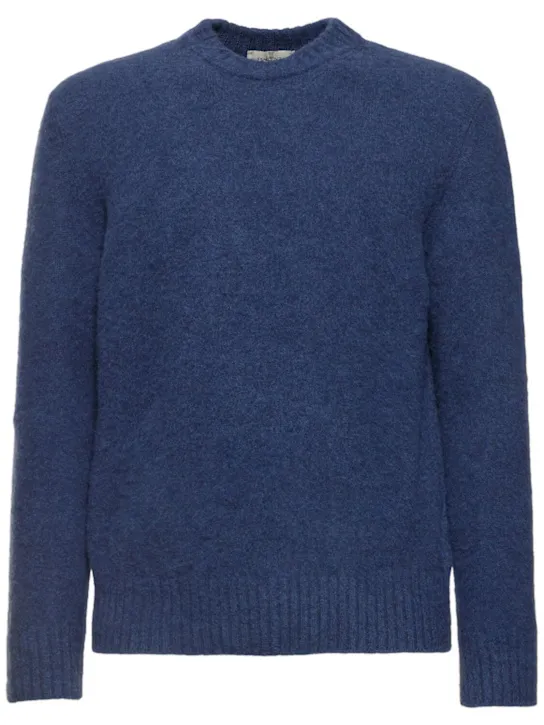 Piacenza Cashmere   Wool knit crewneck sweater 