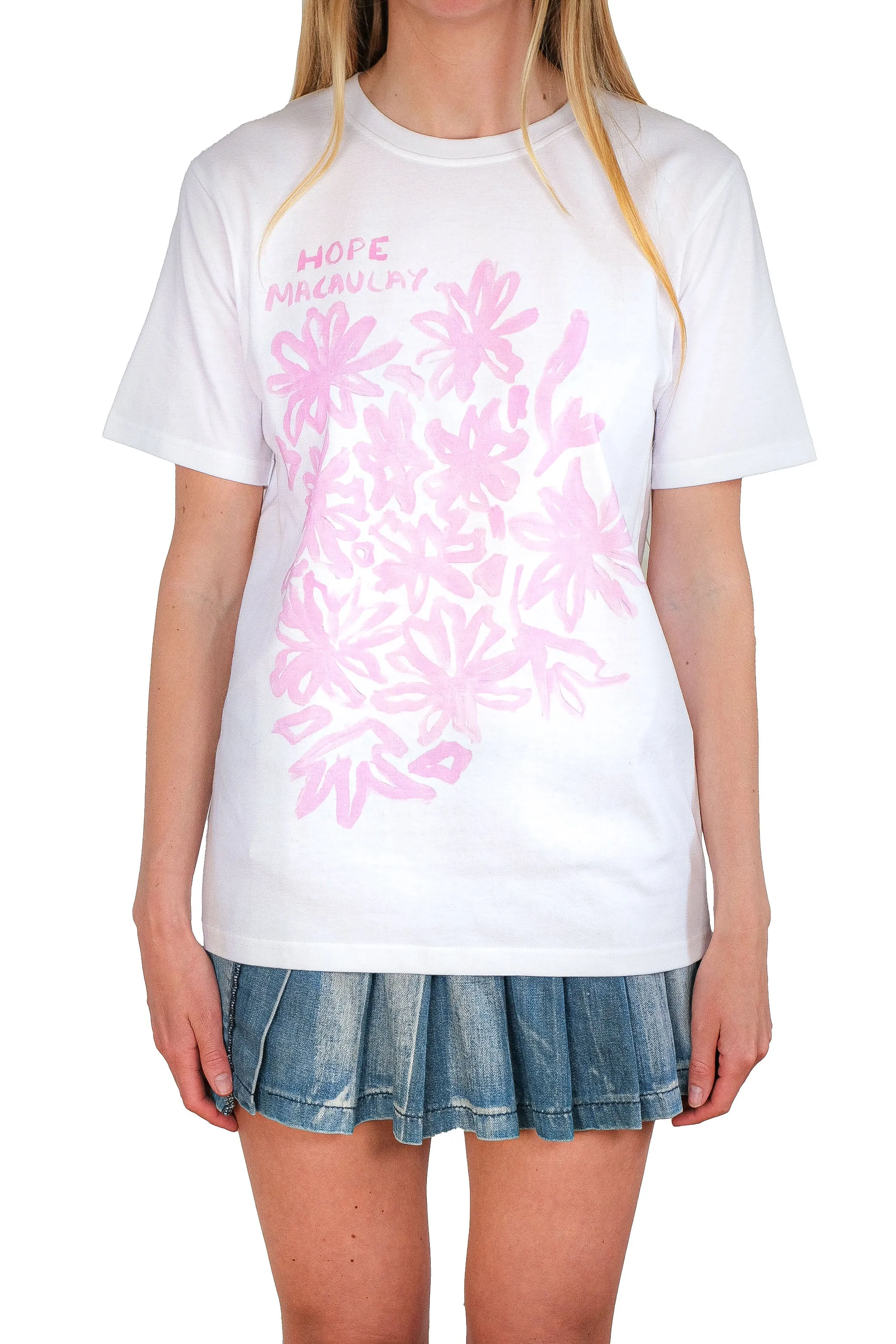 Pink Floral Oversized T-shirt