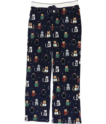 Pj Studio Womens Cozy Cats Thermal Pajama Pants