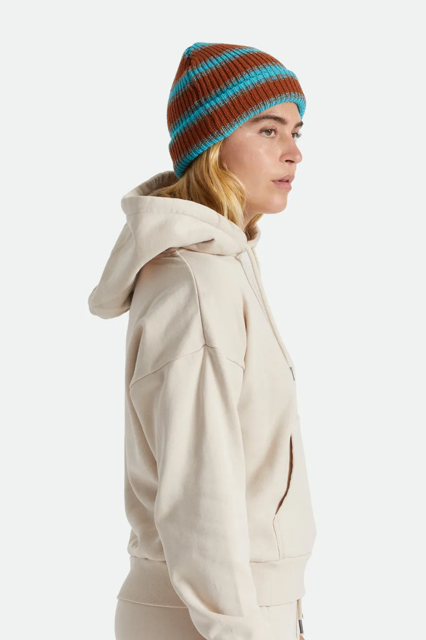 Polar Chunky Beanie - Caramel/Teal