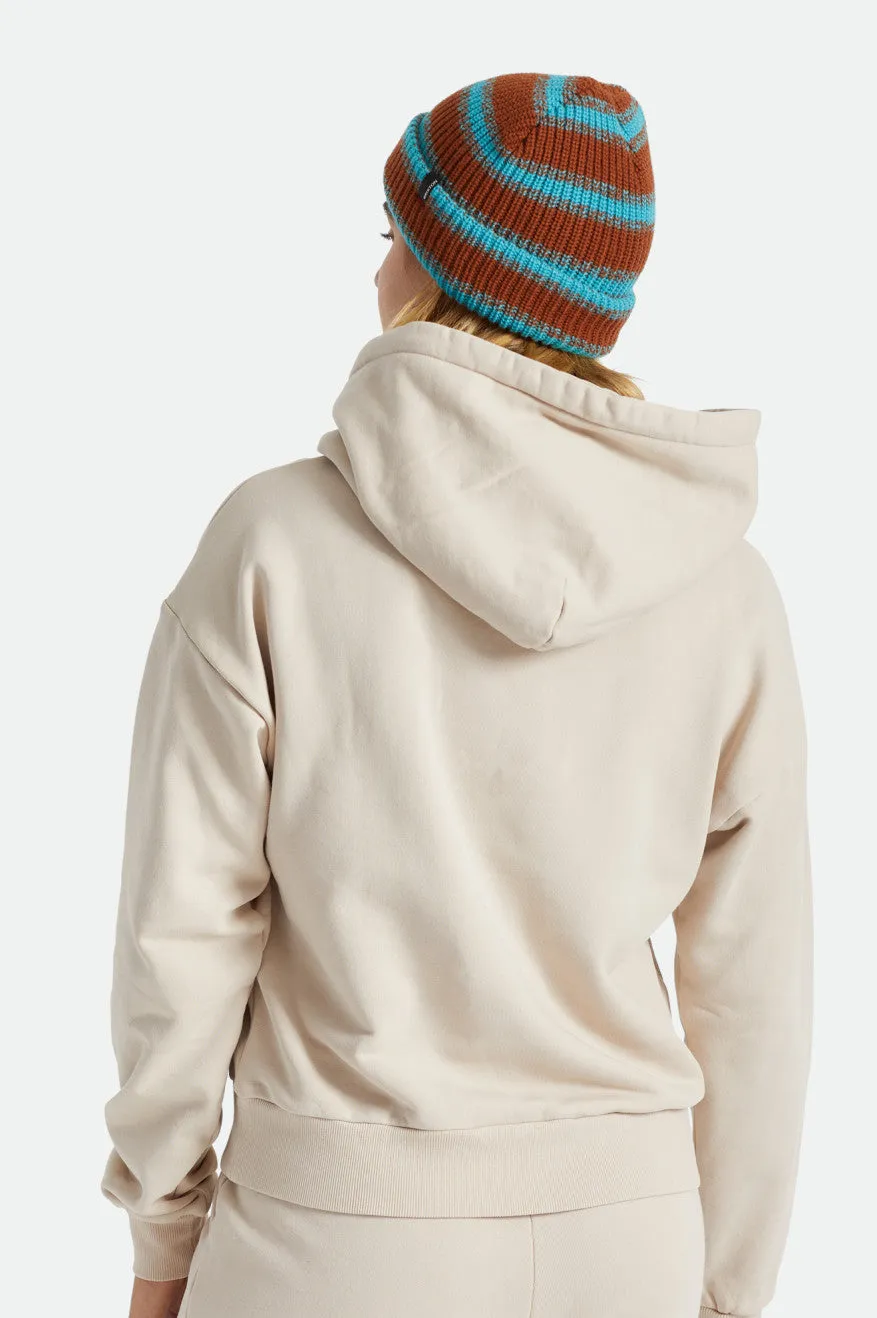 Polar Chunky Beanie - Caramel/Teal