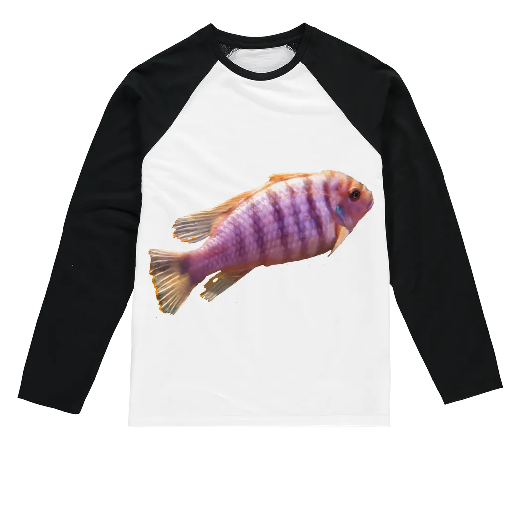 PurpleFish Sublimation Baseball Long Sleeve T-Shirt