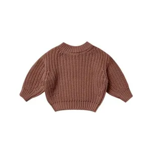 Quincy Mae Chunky Knit Sweater | Pecan