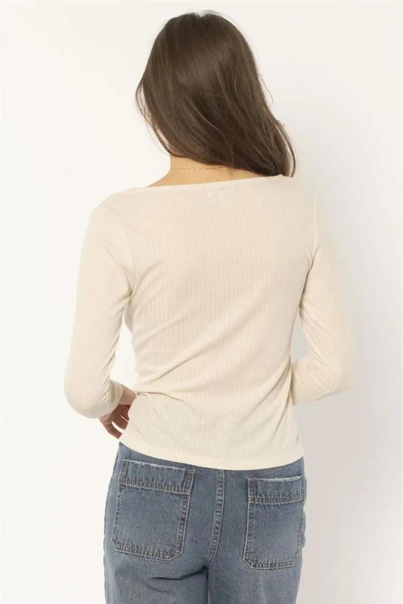 Quinn Long Sleeve Knit Top