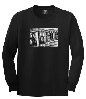 Religious Candles Photography by John Ramos Long Sleeve T-Shirt