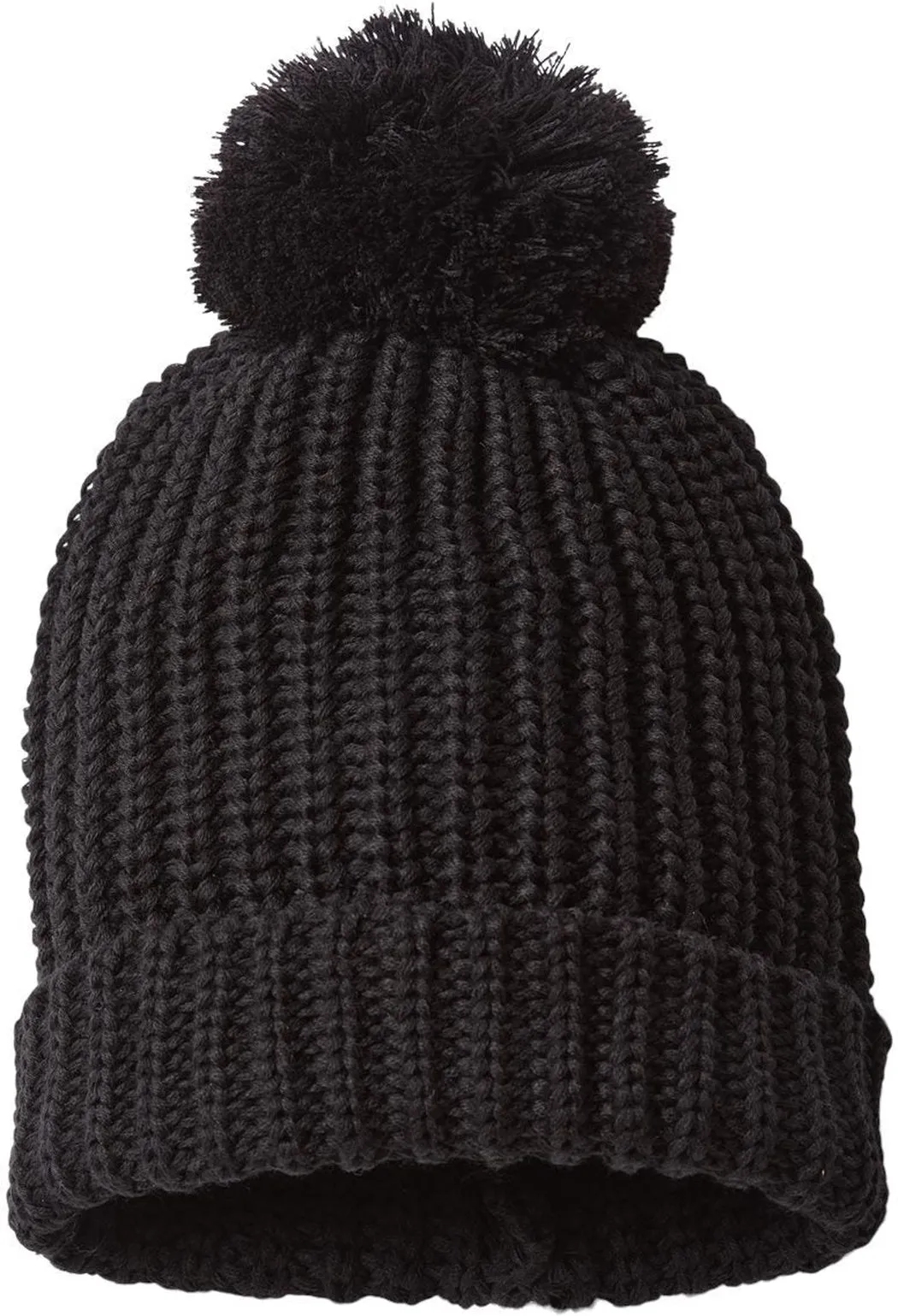 Richardson Chunky Cable with Cuff & Pom Beanie