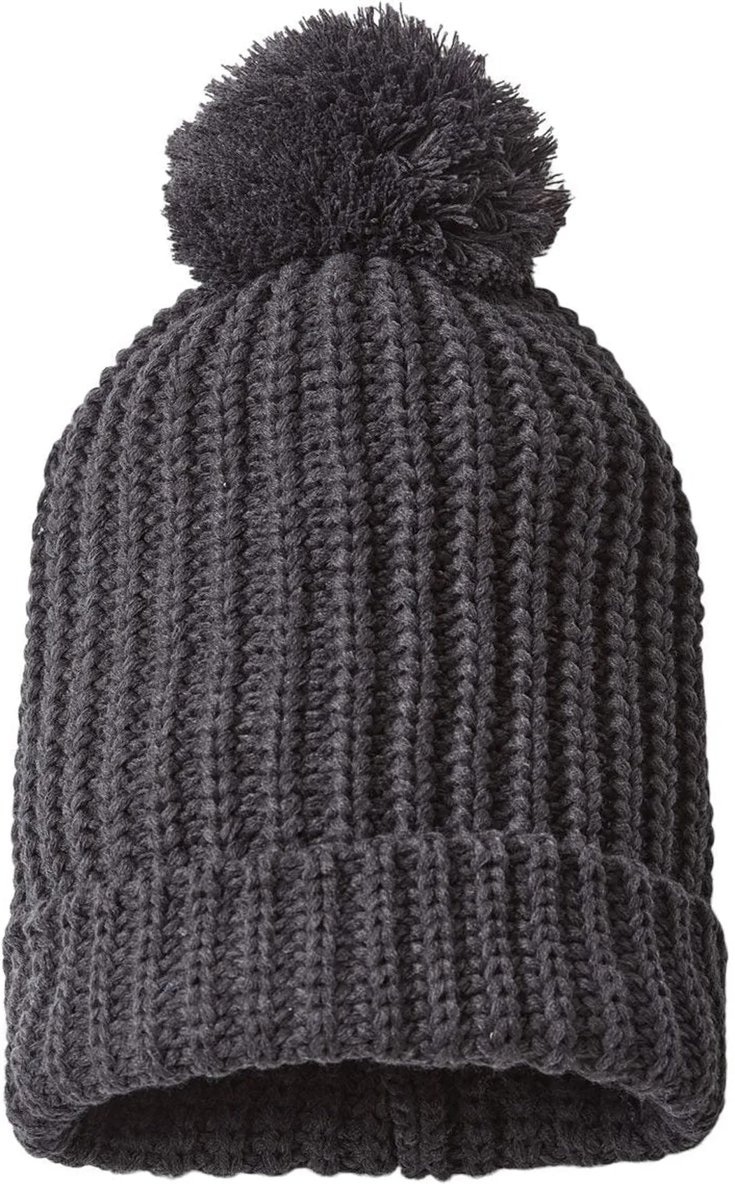 Richardson Chunky Cable with Cuff & Pom Beanie