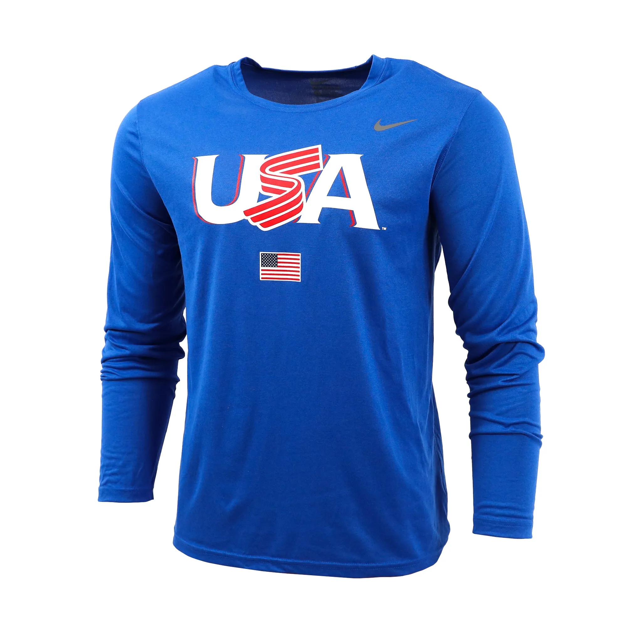 Royal Blue Jersey Logo Long Sleeve Legend Tee