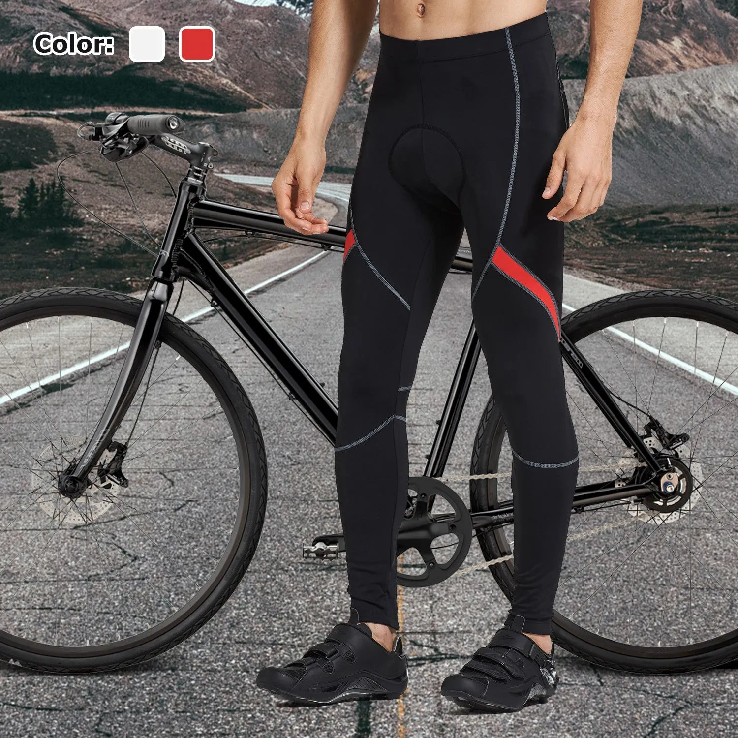 Santic Barry Red Men Padded Cycling Pants