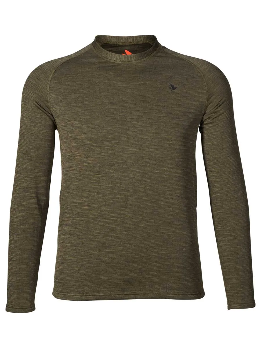 SEELAND T-Shirts - Mens Active Long Sleeve - Pine Green