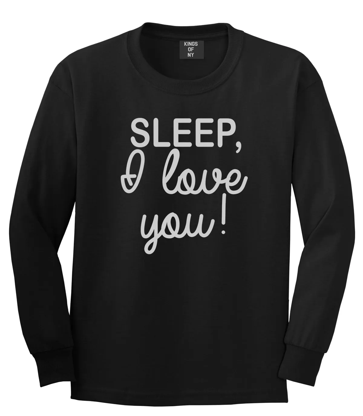 Sleep I Love You Funny Tired Mens Long Sleeve T-Shirt