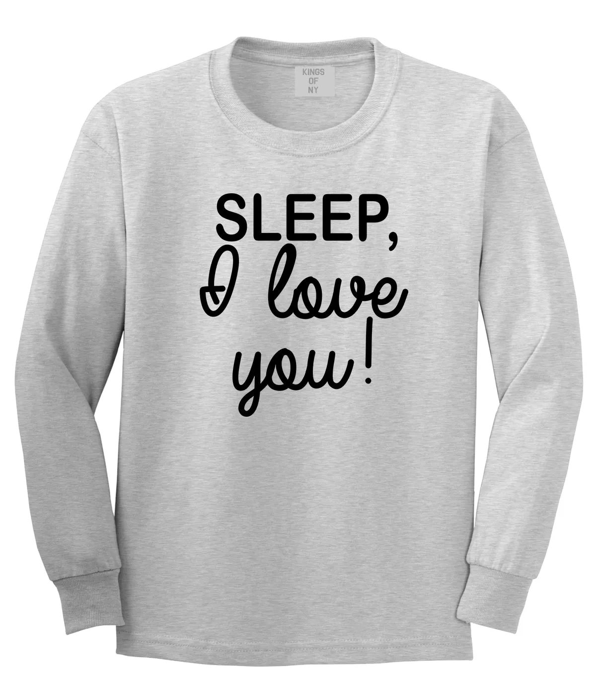 Sleep I Love You Funny Tired Mens Long Sleeve T-Shirt