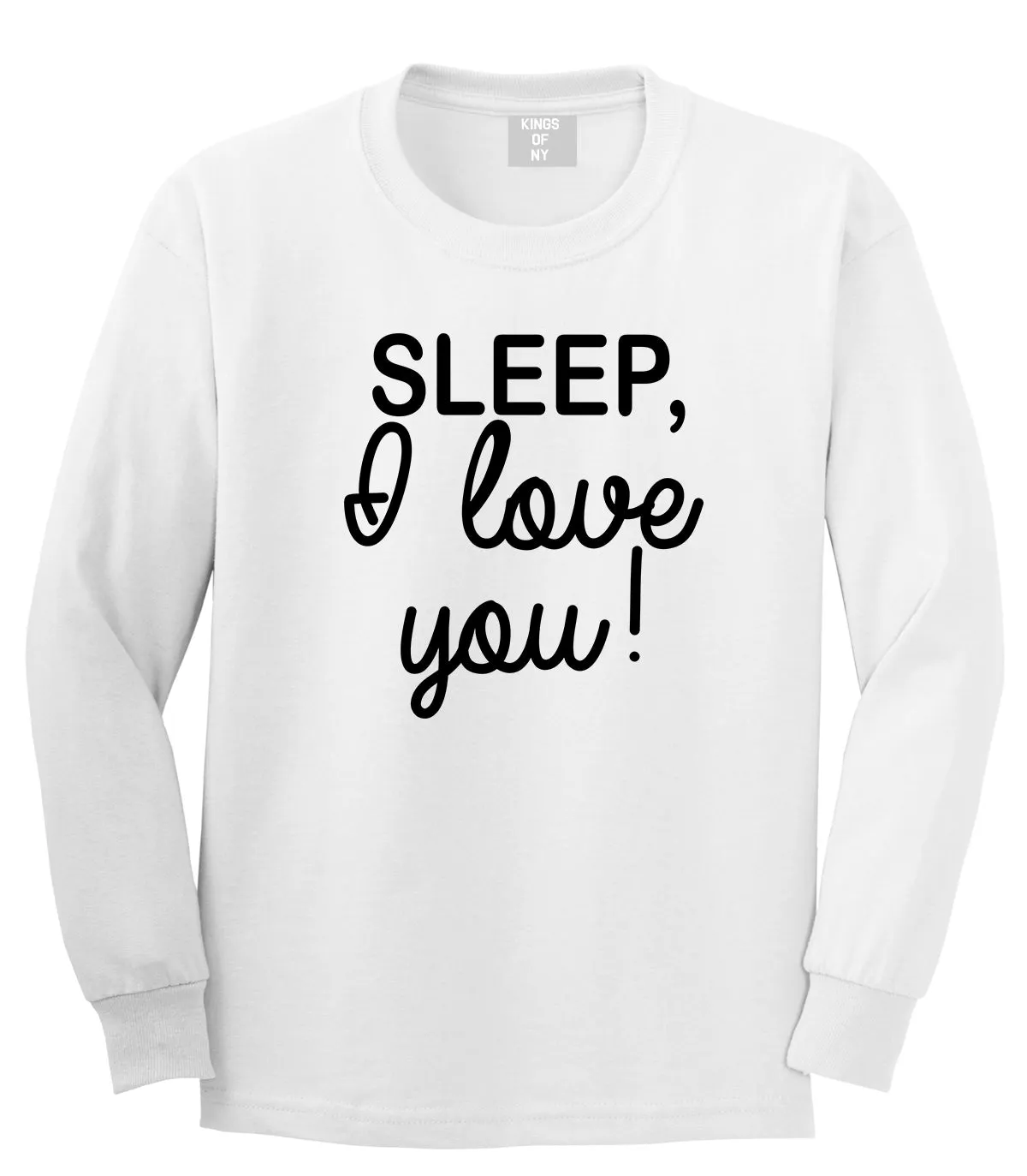 Sleep I Love You Funny Tired Mens Long Sleeve T-Shirt