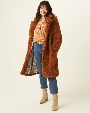 Sloane Teddy Coat | Brown