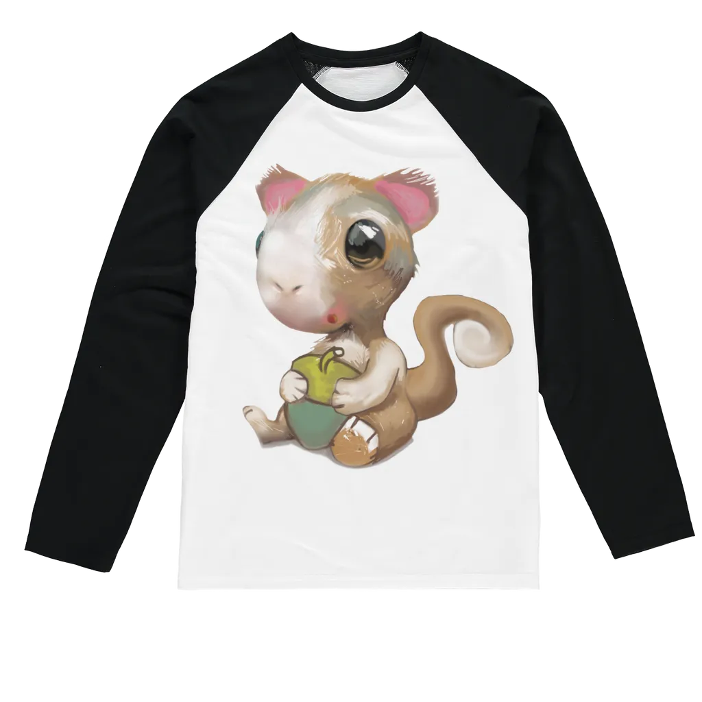 Squirrel Sublimation Baseball Long Sleeve T-Shirt