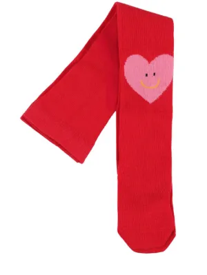 Stella McCartney Kids   Organic cotton knit tights 