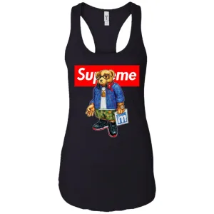 Supreme Bear Style Music T-shirt Women Tank Top