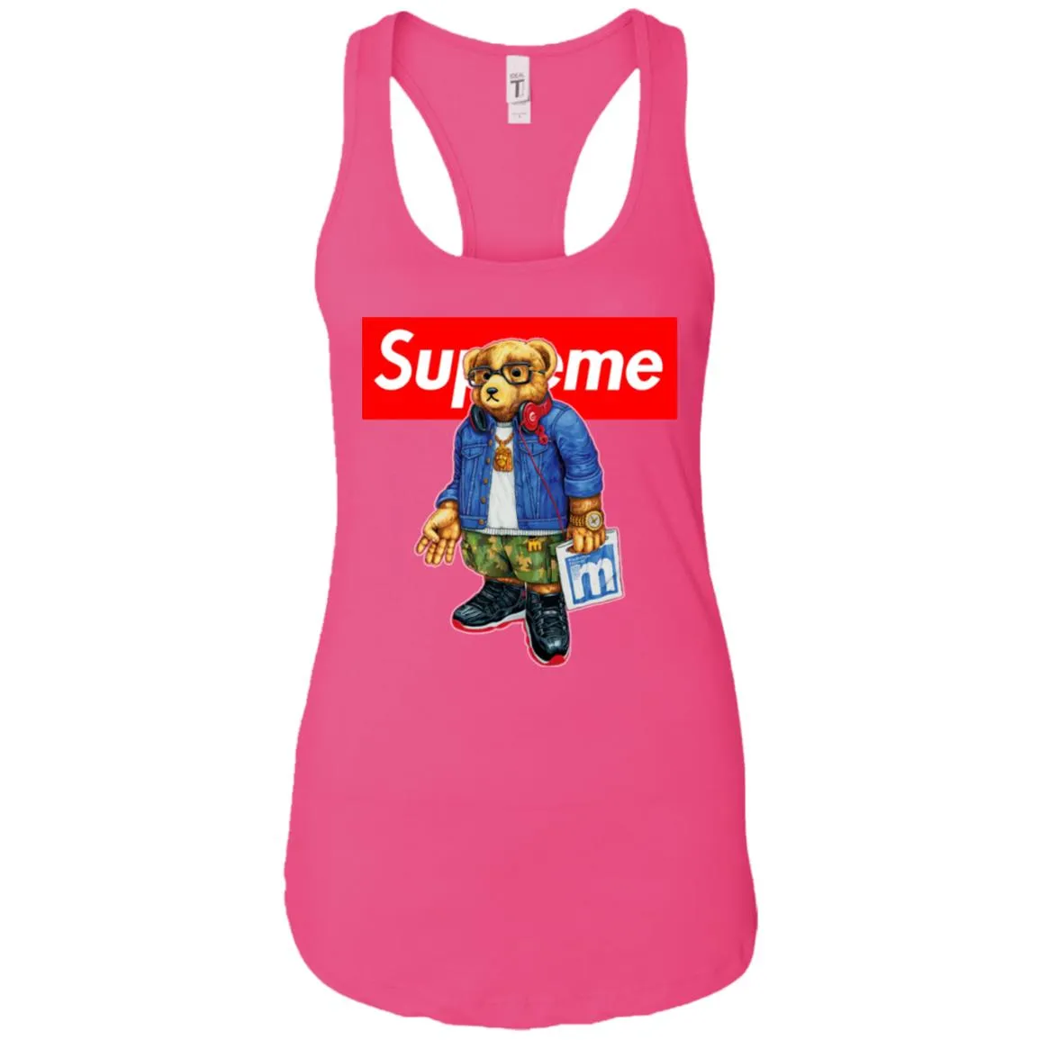 Supreme Bear Style Music T-shirt Women Tank Top