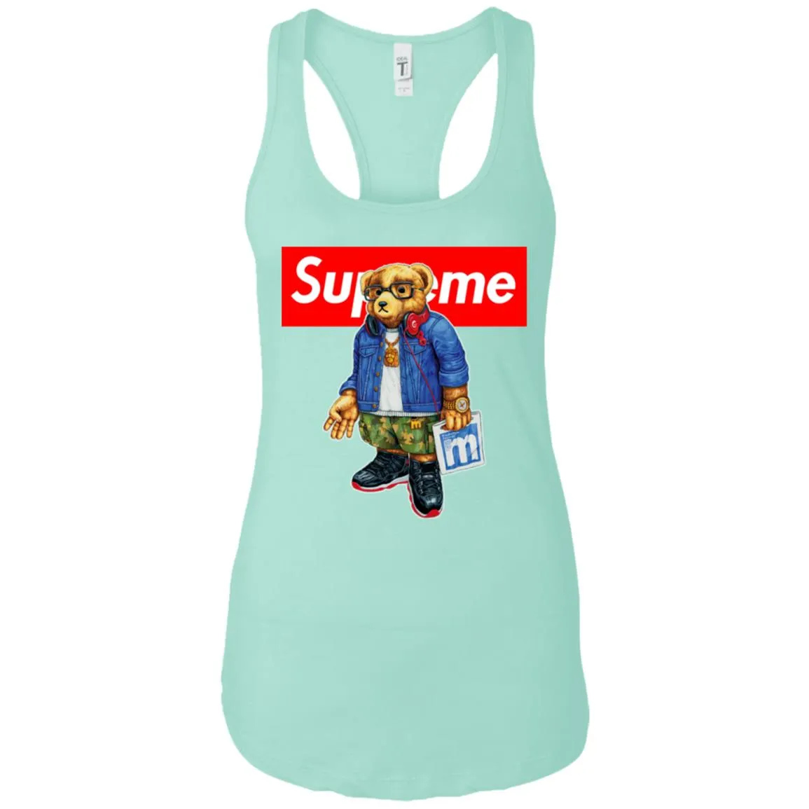 Supreme Bear Style Music T-shirt Women Tank Top