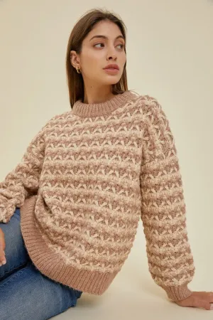 Taupe Chunky Knit Sweater