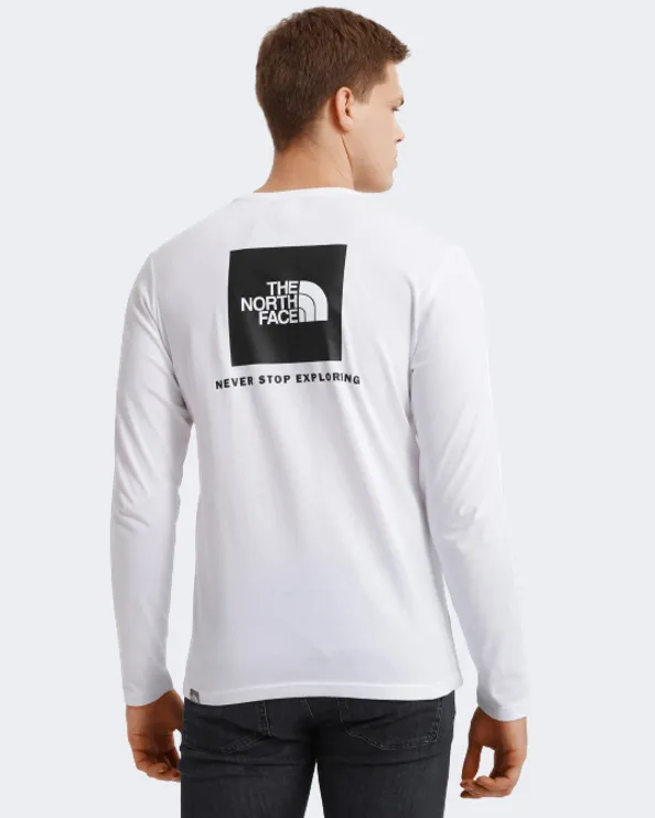 The North Face Redbox Long-Sleeve Men Lifestyle Long Sleeve White/Black Nf0A493Lla91