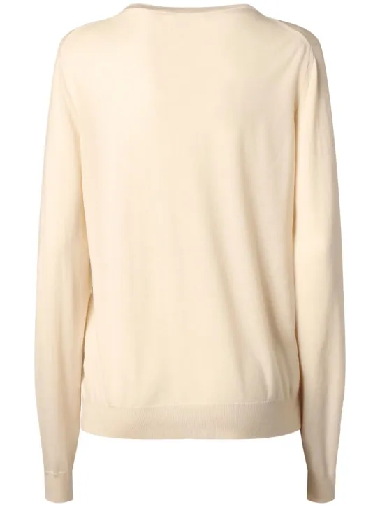 The Row   Hover cashmere knit crewneck sweater 