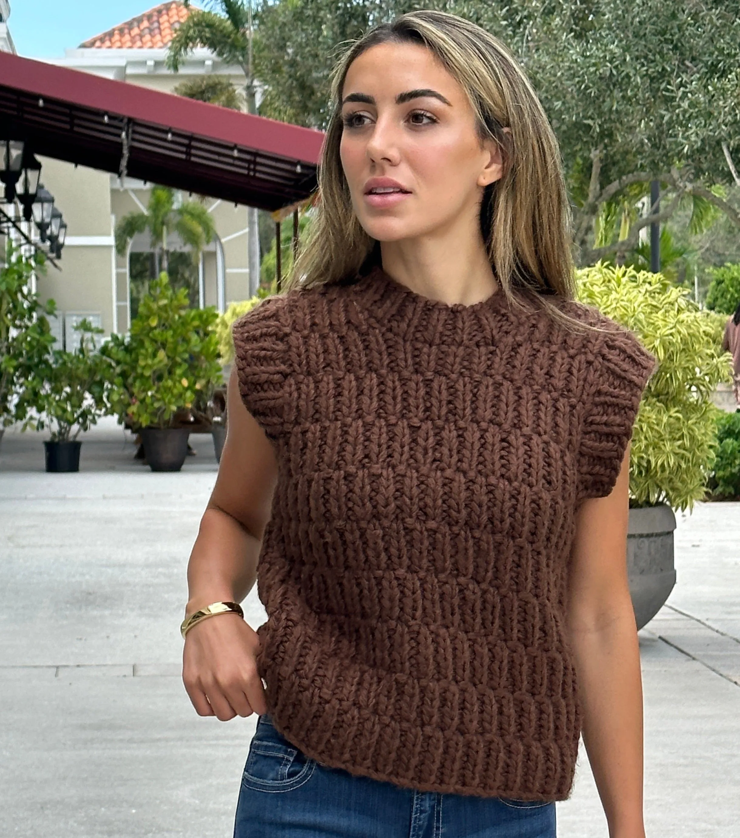 Tina Chunky Knit Vest