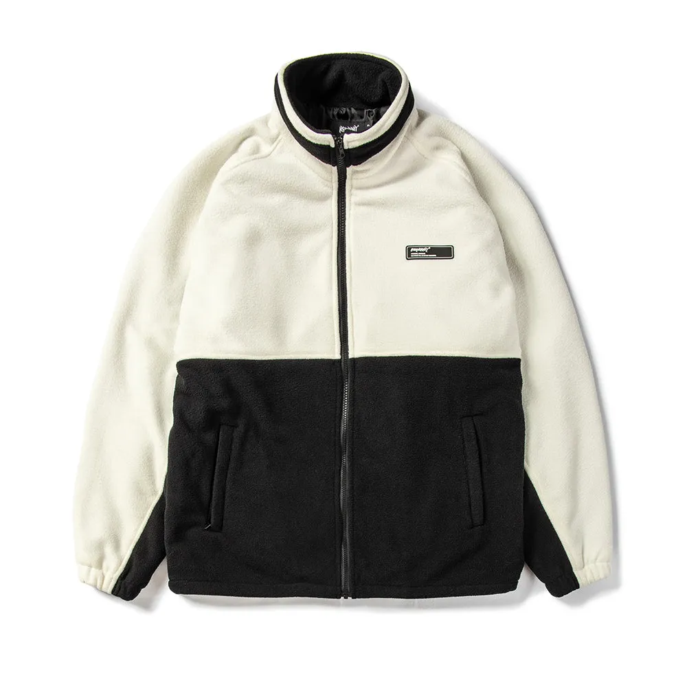 TOASTY FLEECE JACKET WHITE / BLACK